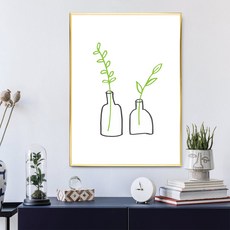 꽃수채화액자세트