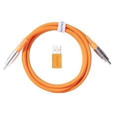 키크론 더블슬리브 Geek 8K Cable 오렌지, 1개, 1000mm