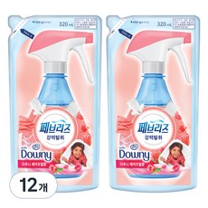 페브리즈 섬유탈취제 다우니 에이프릴향 리필, 320ml, 12개