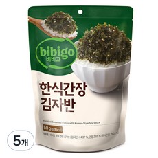 비비고 한식간장 김자반, 50g, 5개