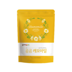 gomgom 洋甘菊 三角茶包 1.5g x 100包, 自然製作，品質保證, 無人工香料，純粹美味, 清新順口, 1袋