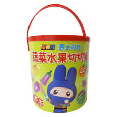忍者兔 蔬菜水果切切樂，24件裝，原木磁性玩具, 9126-10, 1盒