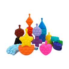 K's Kids 奇智奇思 形狀串接遊戲組, 18 Shapes, 12個月以上認知玩具, 1組
