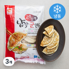 굿푸드 고추잡채 납작 군만두 (냉동), 1500g, 3개