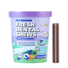 페스룸 강아지 프레쉬 덴탈츄 블루베리 7g x 30p, 1개, 블루베리맛