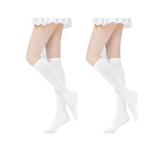 씨티컴퍼니 여성용 골프 니삭스 반스타킹 2켤레