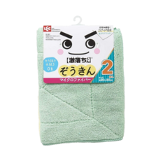 LEC 激落超細纖維抹布 2條 Set, 乾濕兩用, 輕鬆去污, 有效去除油漬灰塵, 30 x 20cm, 1組