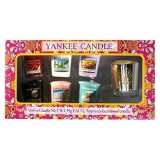 YANKee CANDLe 香氛蠟燭禮物組 1組, Black Cherry 黑櫻桃+Clean Cotton 純淨棉+Lemon Lavender 檸檬薰衣草+Mid Summer’s Night仲夏之夜+Pink Sands 粉紅沙灘+Bahama Breeze 巴哈馬微風