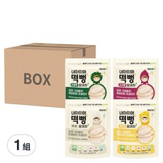Naeiae 綜合米餅組, 韓國農作物認證, 七大無添加, 白米口味 + 南瓜口味 + 地瓜口味 + 乳酪口味, 120g, 1組