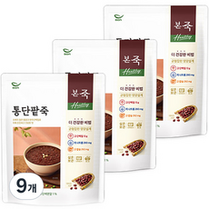 본죽 Healthy 통단팥죽, 330g, 9개