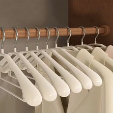 마켓플랜 논슬립 정장 옷걸이, 아이보리, 5개