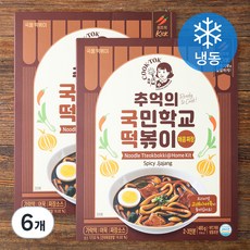 추억의국민학교떡볶이 매콤짜장 (냉동), 485g, 6개