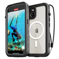 Magsafe全包覆360度防水鎖防水手機殼手機防水包, iPhone 14plus, 1個
