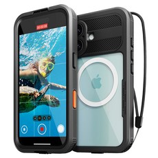 Magsafe全包覆360度防水鎖防水手機殼手機防水包, iPhone 16, 1個