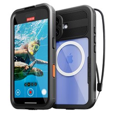 Magsafe全包覆360度防水鎖防水手機殼手機防水包, iPhone 16 Plus, 1個