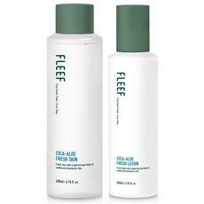 플리프 시카 알로에 약산성 프레쉬 스킨 200ml + 로션 200ml 세트, 1세트