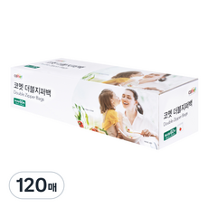 코멧 더블지퍼백 특대형 단일팩, 120매, 특대(XL) 이상