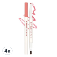 TONYMOLY 簡易輕觸唇線筆 0.2g 02 Rose Pink, 4支