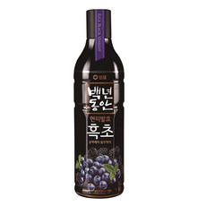 샘표 백년동안 현미발효 흑초 블랙블루베리, 900ml, 1개