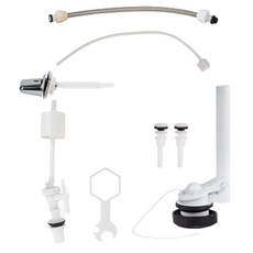 DOOJIN 浴缸靜音馬桶配件側面下降型+組裝工具組, 混色