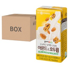 Gomgom 杏仁核桃豆奶, 24入, 190ml, 120入