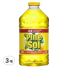 파인솔 대용량 다용도 세정제 레몬, 3개, 2.95L