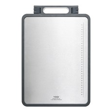 voar 純不鏽鋼磨刀器雙面砧板 不鏽鋼 316, 灰色, 1個