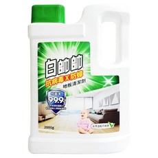 白帥帥 抗病毒防蟑 地板清潔劑，澳洲有機茶樹抗菌配方，適用於大理石、磨石子、瓷磚、木質、塑膠等材質地板, 2kg, 1瓶