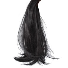 스타일하라 여성용 가연 포니테일 가발 끈묶음형 35cm, 자연블랙, 1개