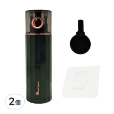 理享家 按壓式輕奢風洗手給皂機 450ml, 尺寸: 22 x 6.5 x 6.5cm, 暗夜綠, 2個