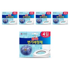 홈스타 변기세정제 고체형 4개입, 160g, 5개