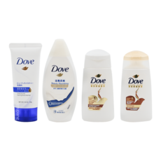 Dove 多芬 旅行組 (洗面乳+沐浴乳+洗髮乳+潤髮乳), 1組
