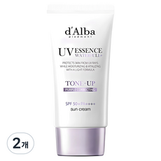 달바 워터풀 퍼플 톤업 선크림 SPF50+ PA++++, 50ml, 2개