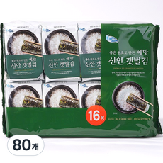 예맛 신안갯벌김, 4g, 80개