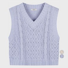 POLHAM 女款V領麻花背心