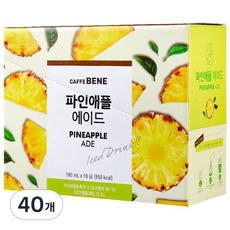 카페베네 파인애플 에이드, 190ml, 40개