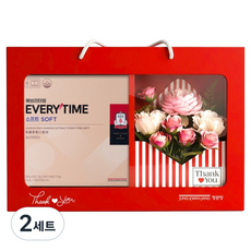 에브리타임 소프트 10ml x 10p x 3개 + 플라워 박스 선물 세트 + 쇼핑백, 2세트