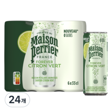 메종페리에 라임 캔 탄산음료, 330ml, 24개