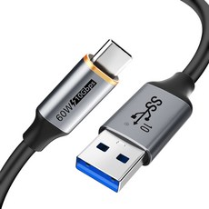 케이블타임 10Gbps USB3.2 A-C타입 초고속 케이블 CA60, 1.5m, 혼합색상, 1개