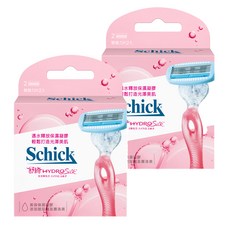 Schick 舒適牌 舒綺仕女除毛刀片 2入組, 遇水釋放美容保濕凝膠 除毛同時保濕肌膚, 2入, 2盒