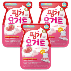 아이배냇 핑거 요거트, 딸기, 20g, 3개