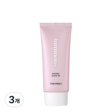 토니모리 마이 루미너스 내추럴 글로우 비비크림 SPF50+ PA+++ 55ml, 02 웜베이지, 3개