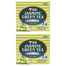 T世家 精選茉香綠茶包，100入茶包，200g, 2g, 100包, 2盒