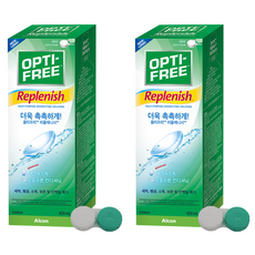 옵티프리 리플레니시 렌즈세정액 + 렌즈케이스, 420ml, 2개