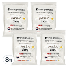 Eyaco 塑膠黏土 200g, 8個