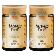 양지홍삼 활화삼 홍삼분말, 120g, 2개
