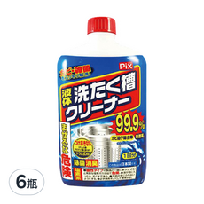 Lion Chemical 獅子化學 液體洗衣槽清潔劑, 有效去除黑霉, 添加防止劑, 適用各種洗衣機, 550g, 6瓶