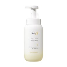 해피바스 스킨유 락토크림 버블 바디워시 화이트 일랑일랑향, 600ml, 1개
