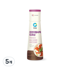 청정원 프렌치 발사믹 드레싱 소스, 325g, 5개