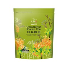 AWAStea 阿華師 桂花綠茶, 三角立體茶包, 裸茶包裝 4g x 20入, 20包, 1袋